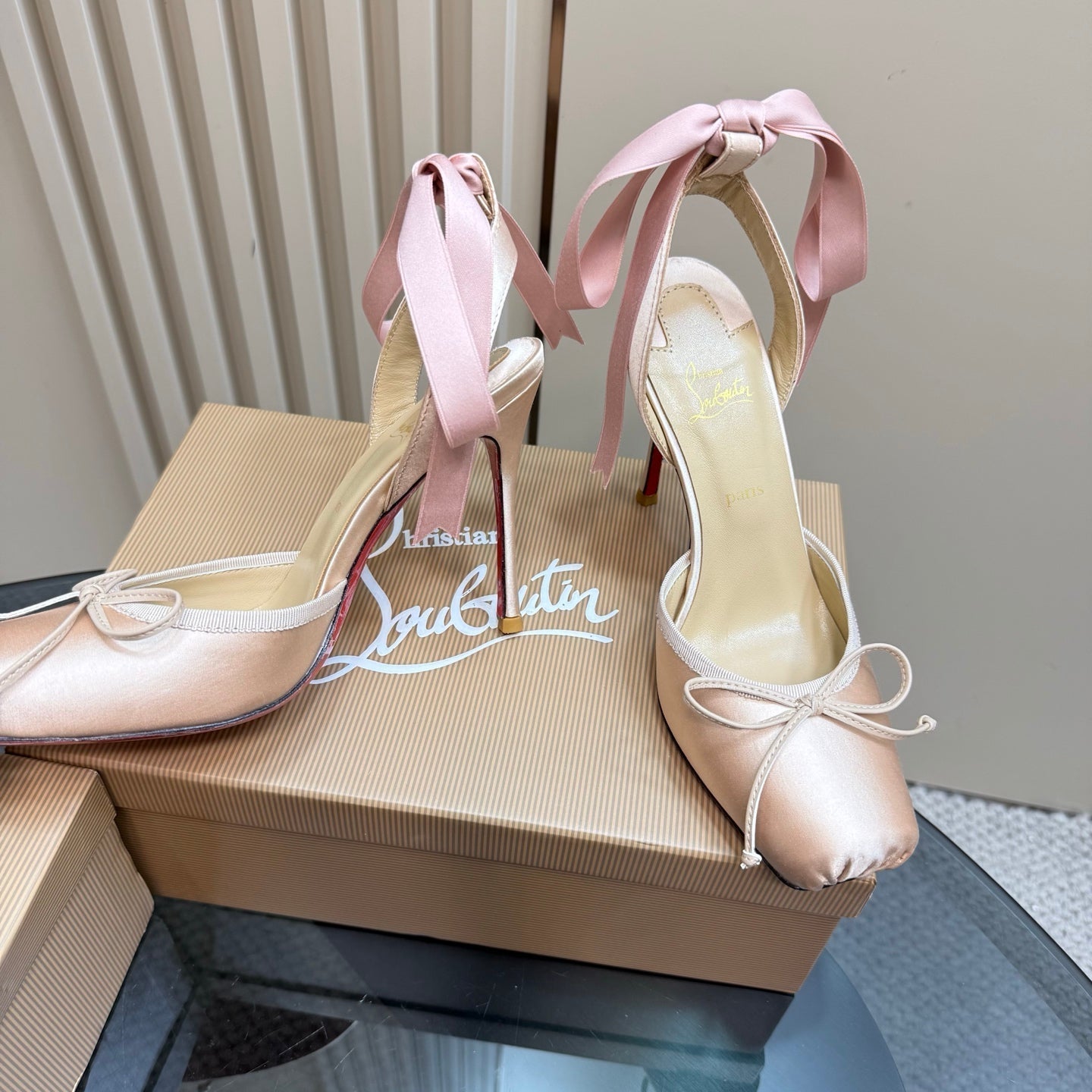 CL 25C Cassia Lace Up 100mm Your Pink Silk 215856