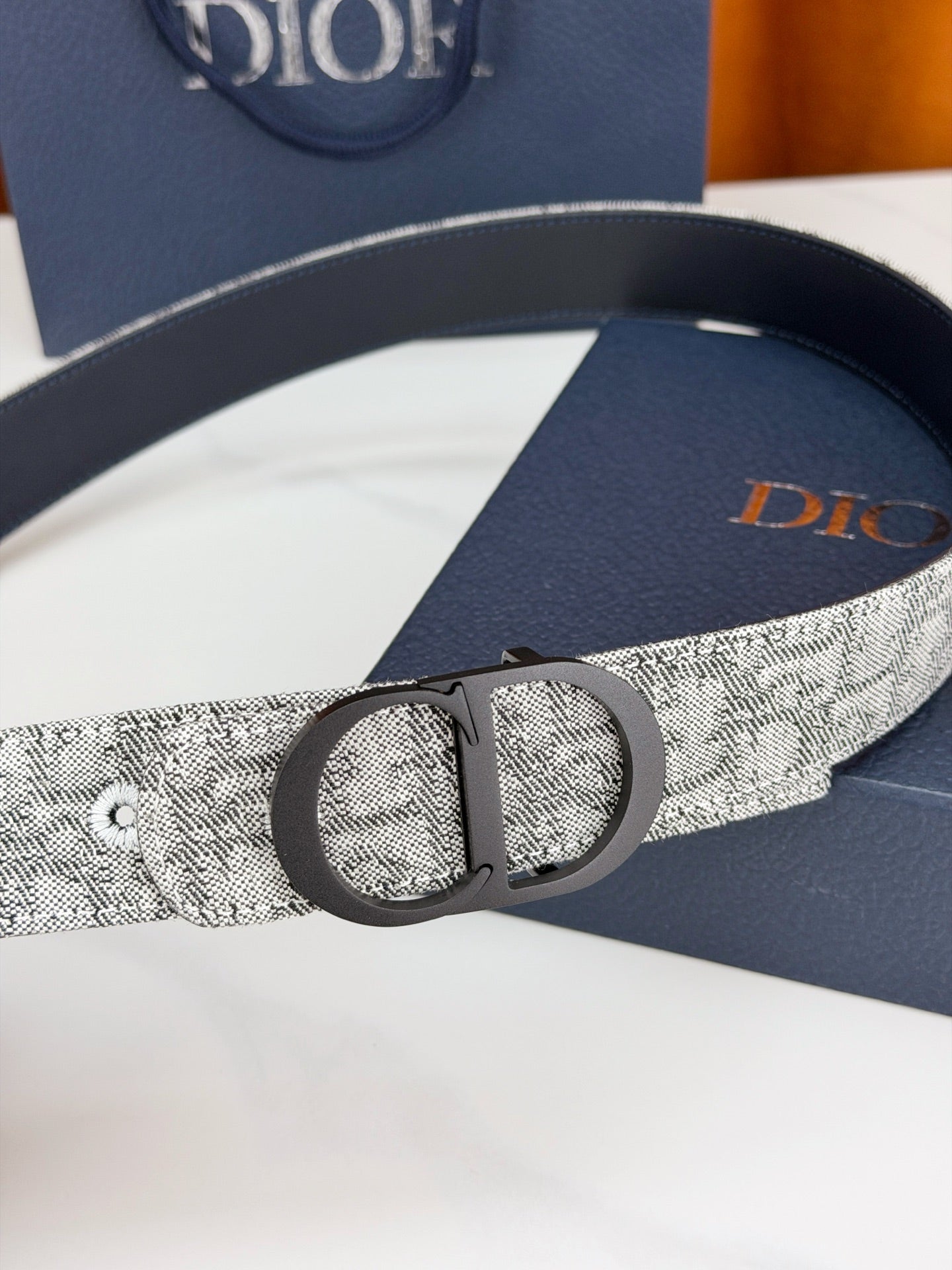 Dior 2026 Oblique CD Buckle Belt 35mm Canvas
