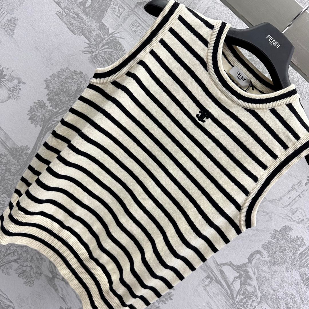 Celine 25C TRIOMPHE Wool Sleeveless 228962