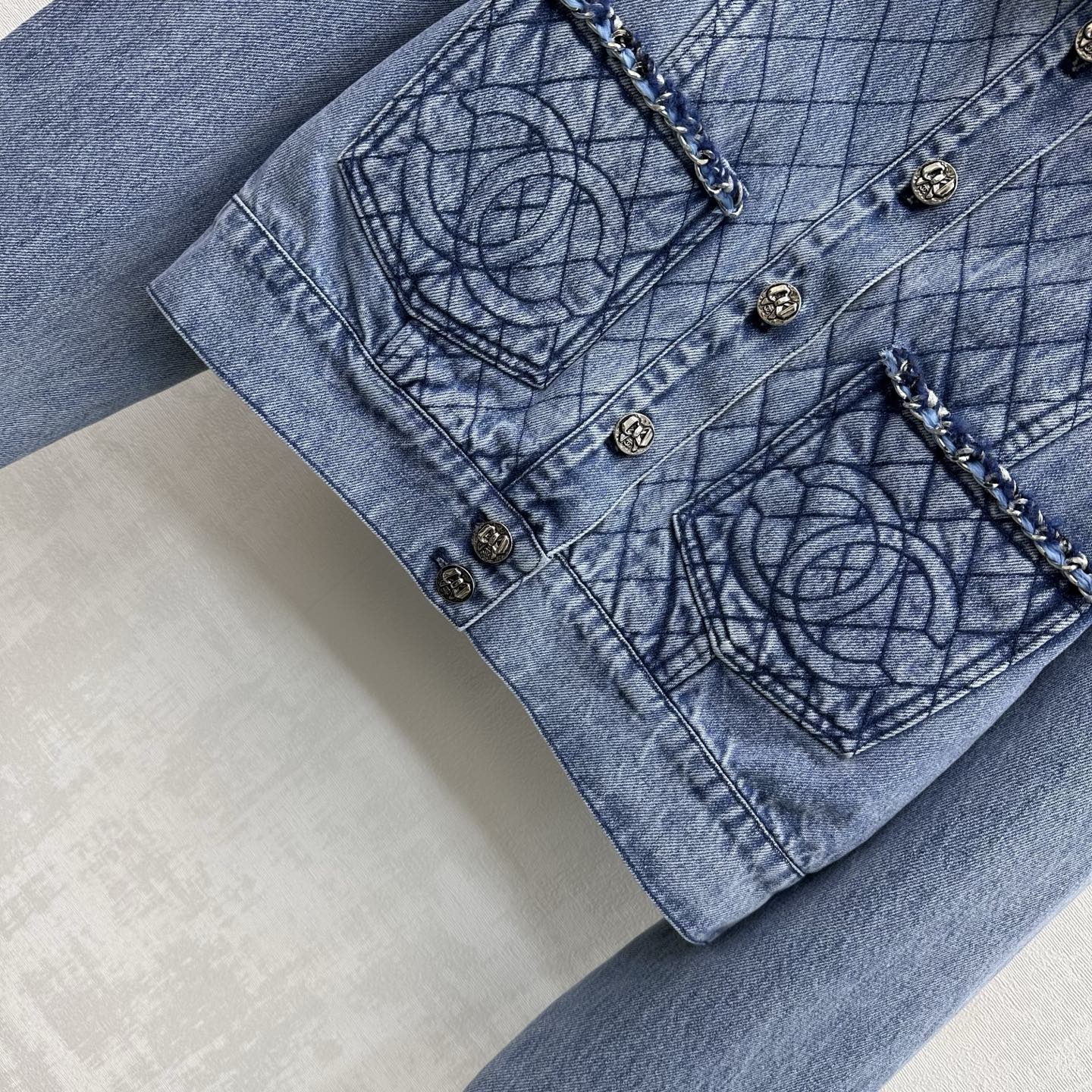 Chanel 2026 Denim Jacket Blue Cotton 356141