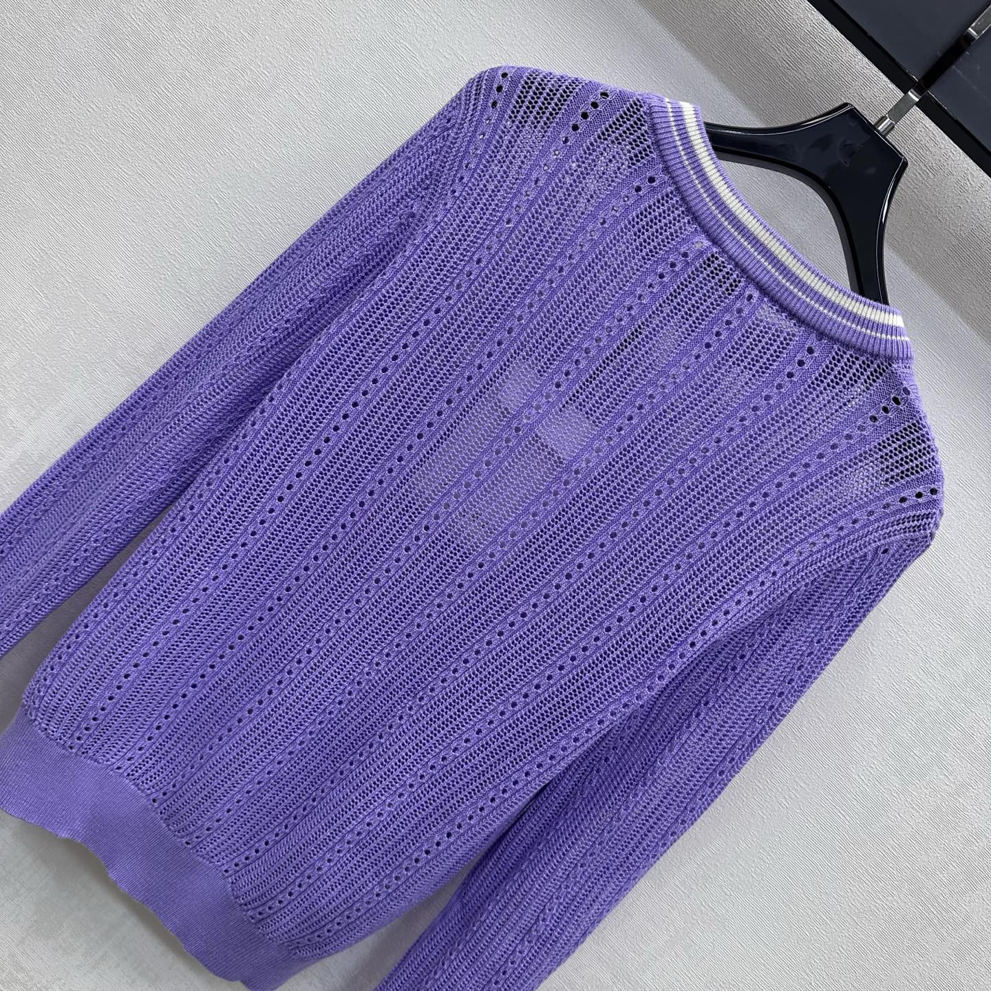 Chanel 2026 Hollow Long-sleeved Knit Top Wool 418615