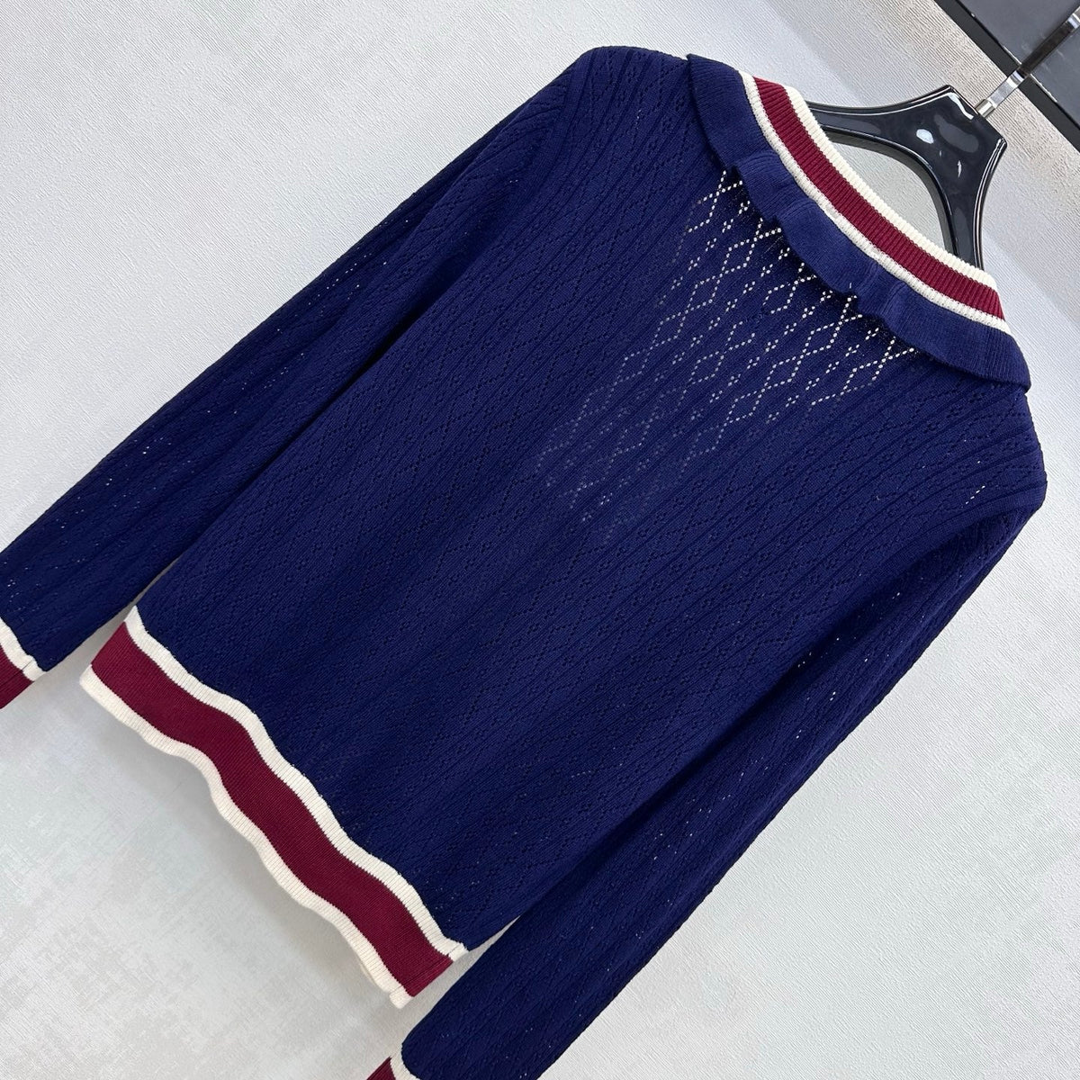 Chanel 2026 Knit Cardigan With Ruffled Trim Wool 426455
