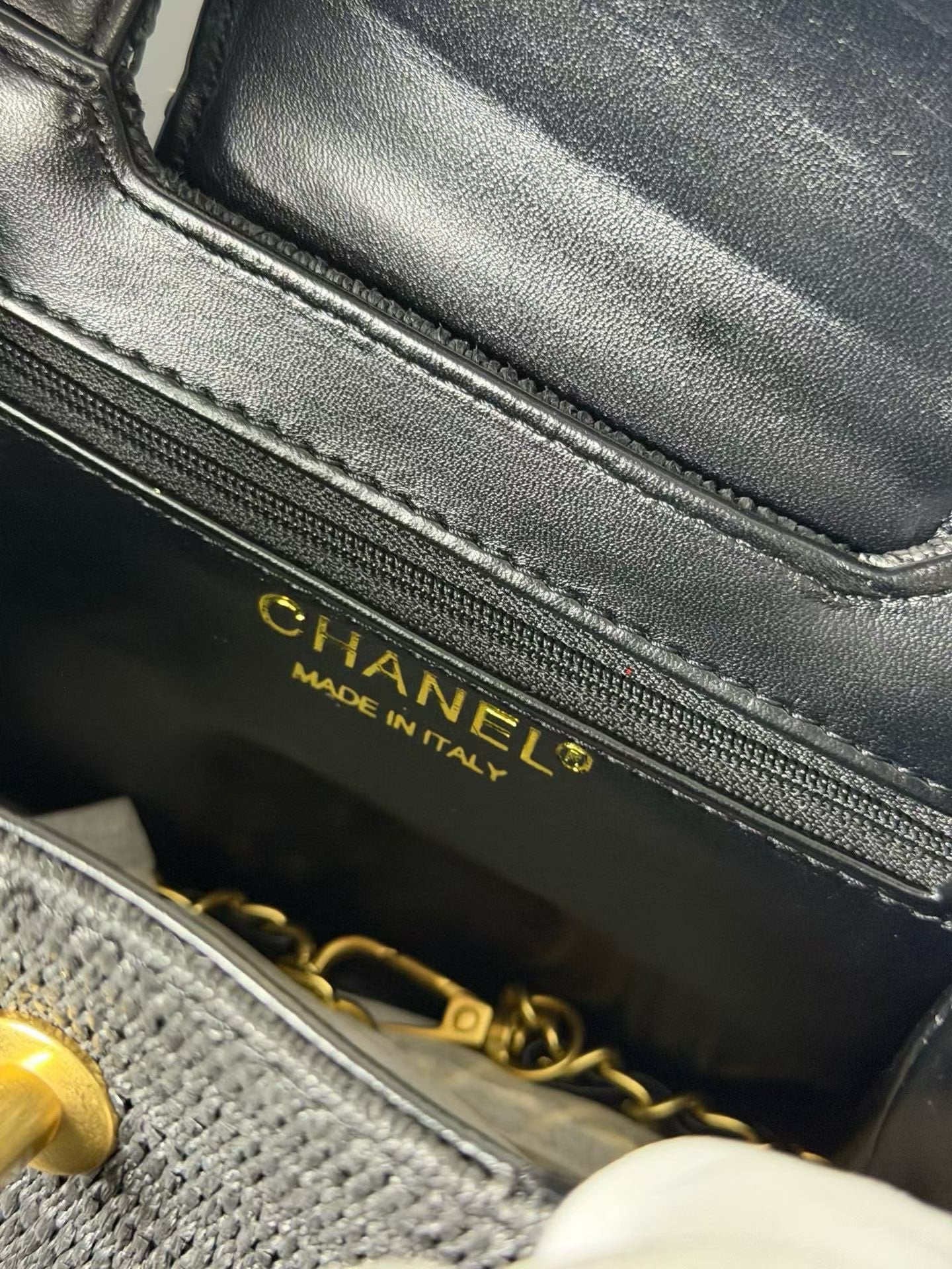 Chanel Kelly 2026 Bag 19cm Black Woven Leather