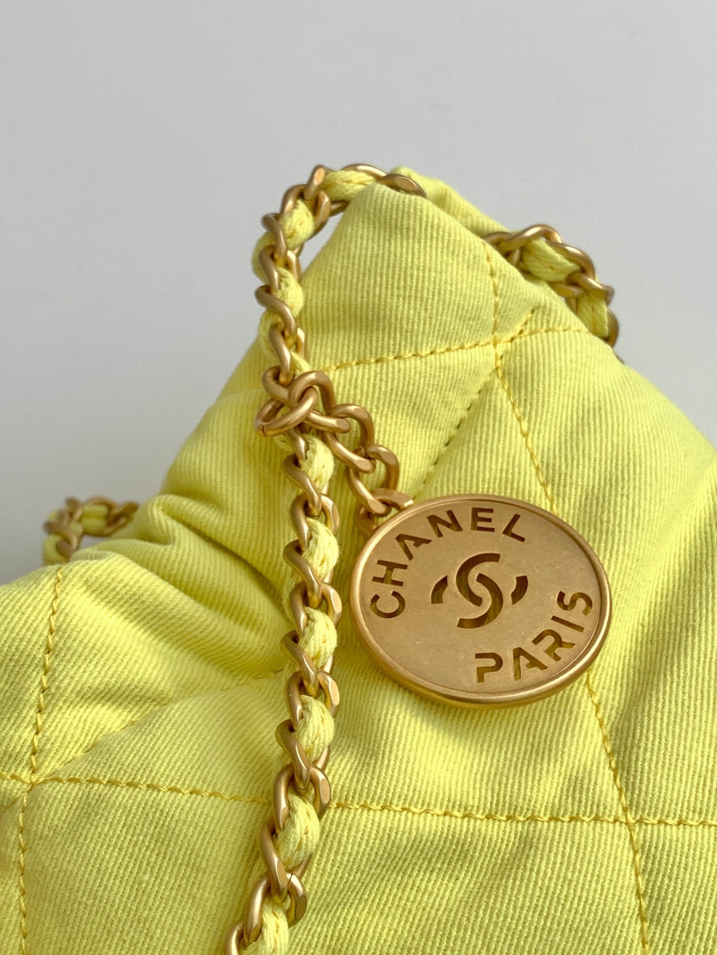 Chanel 25 Hobo Bag 20cm Yellow Canvas 324801
