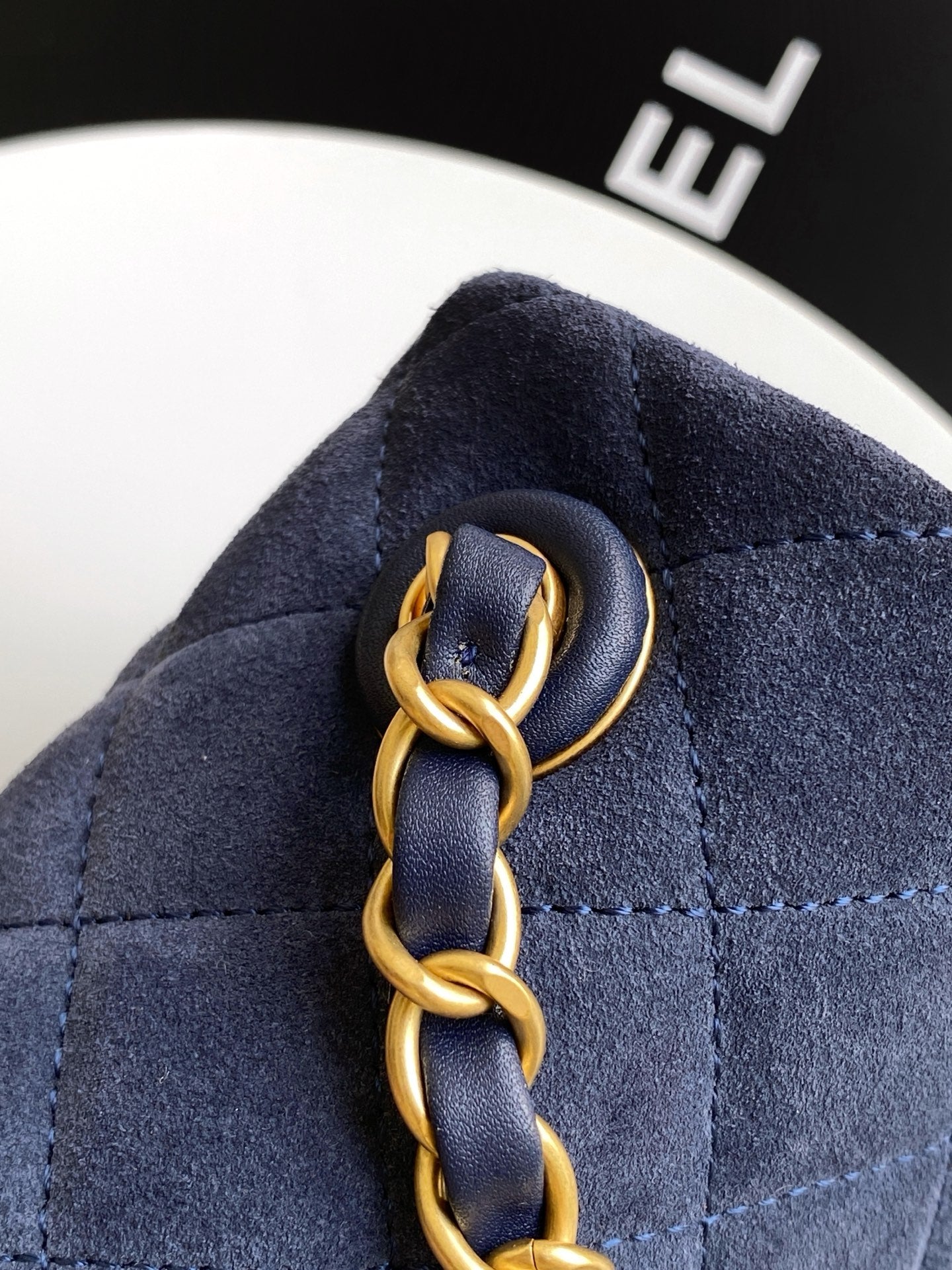 Chanel 2026 Flap Bag Blue Suede Leather