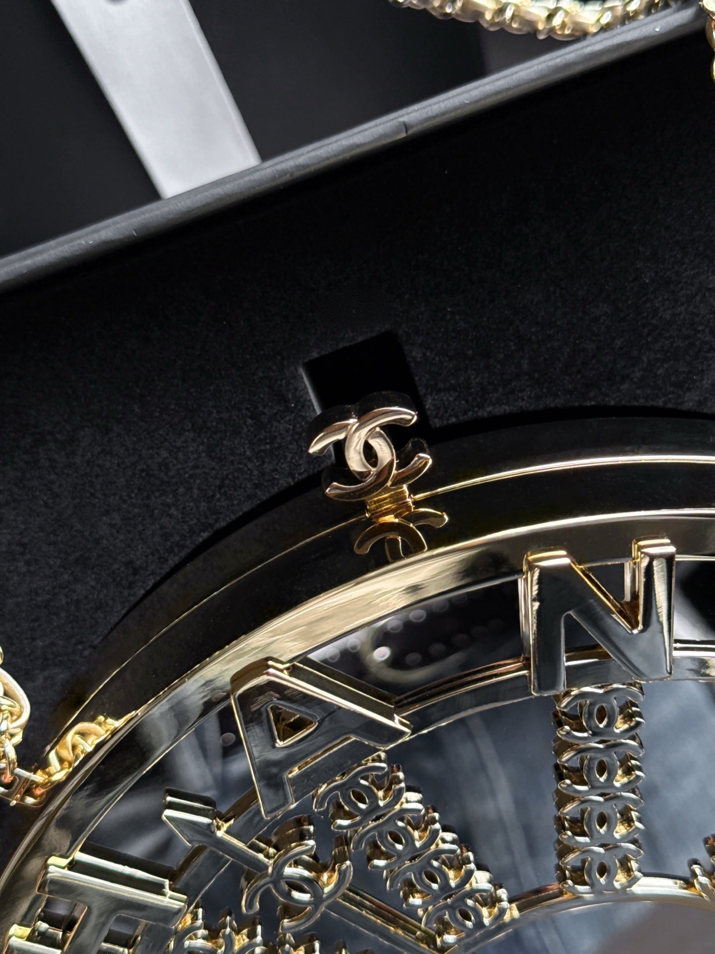 Chanel 2026 Elevator Minaudiere Bga 21.5cm Gold Metal