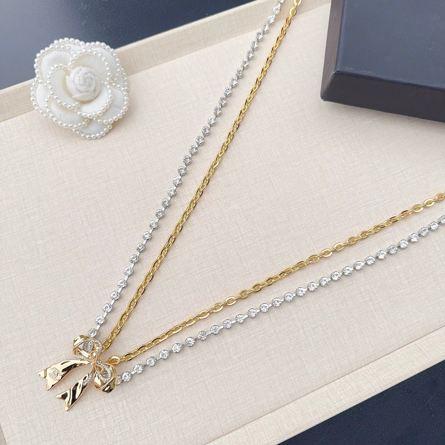 Chanel 2026 Bow Charm Chain Belt 201306