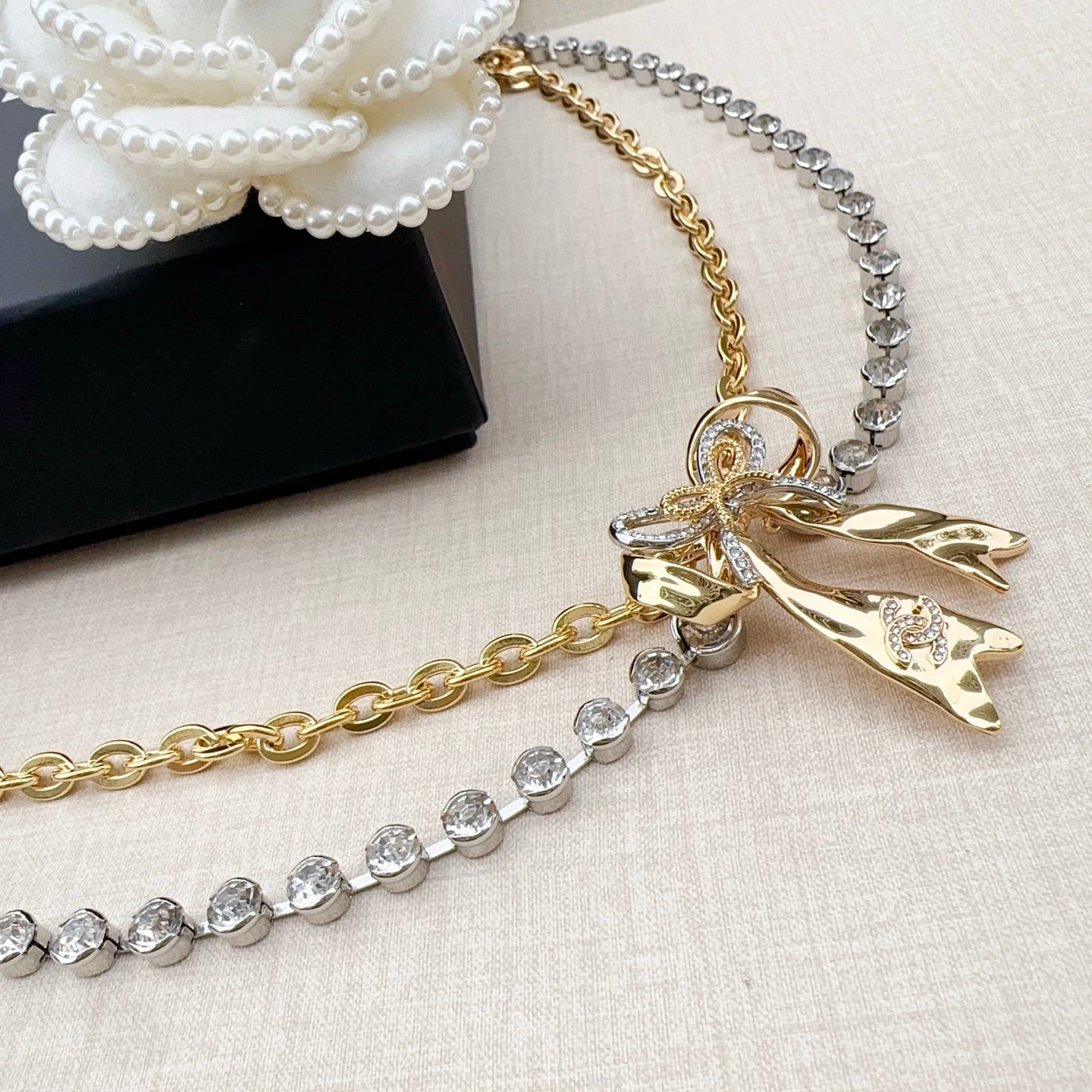 Chanel 2026 Bow Charm Chain Belt 201306