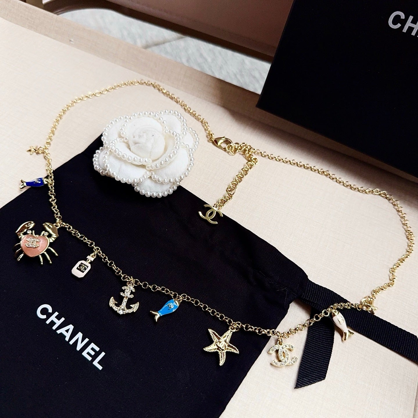 Chanel 2026 Ocean-Themed Charm Chain Belt 207163