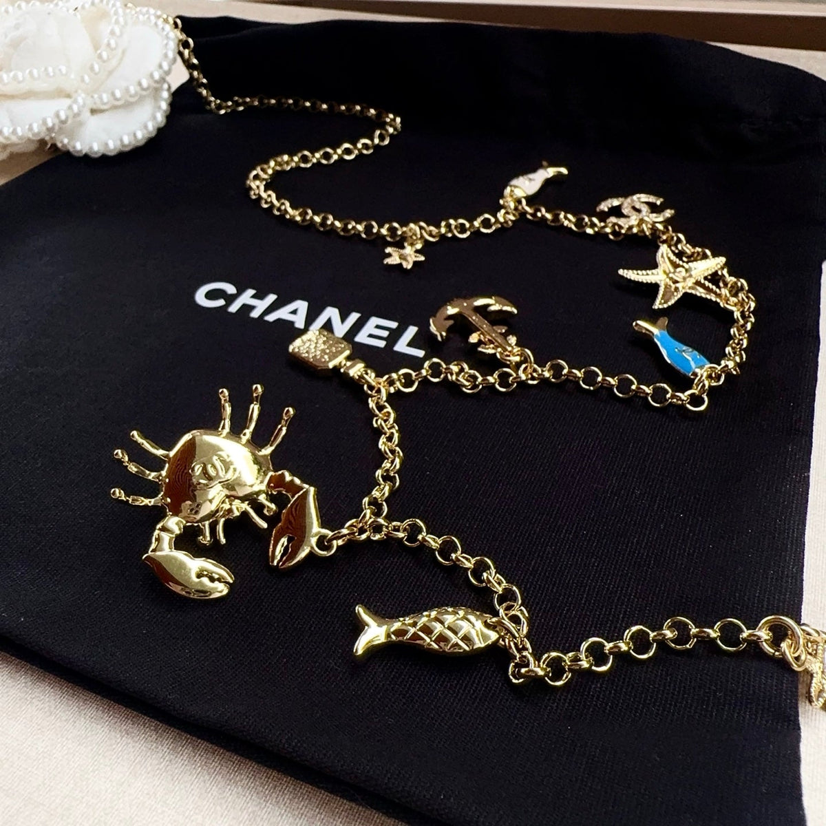 Chanel 2026 Ocean-Themed Charm Chain Belt 207163