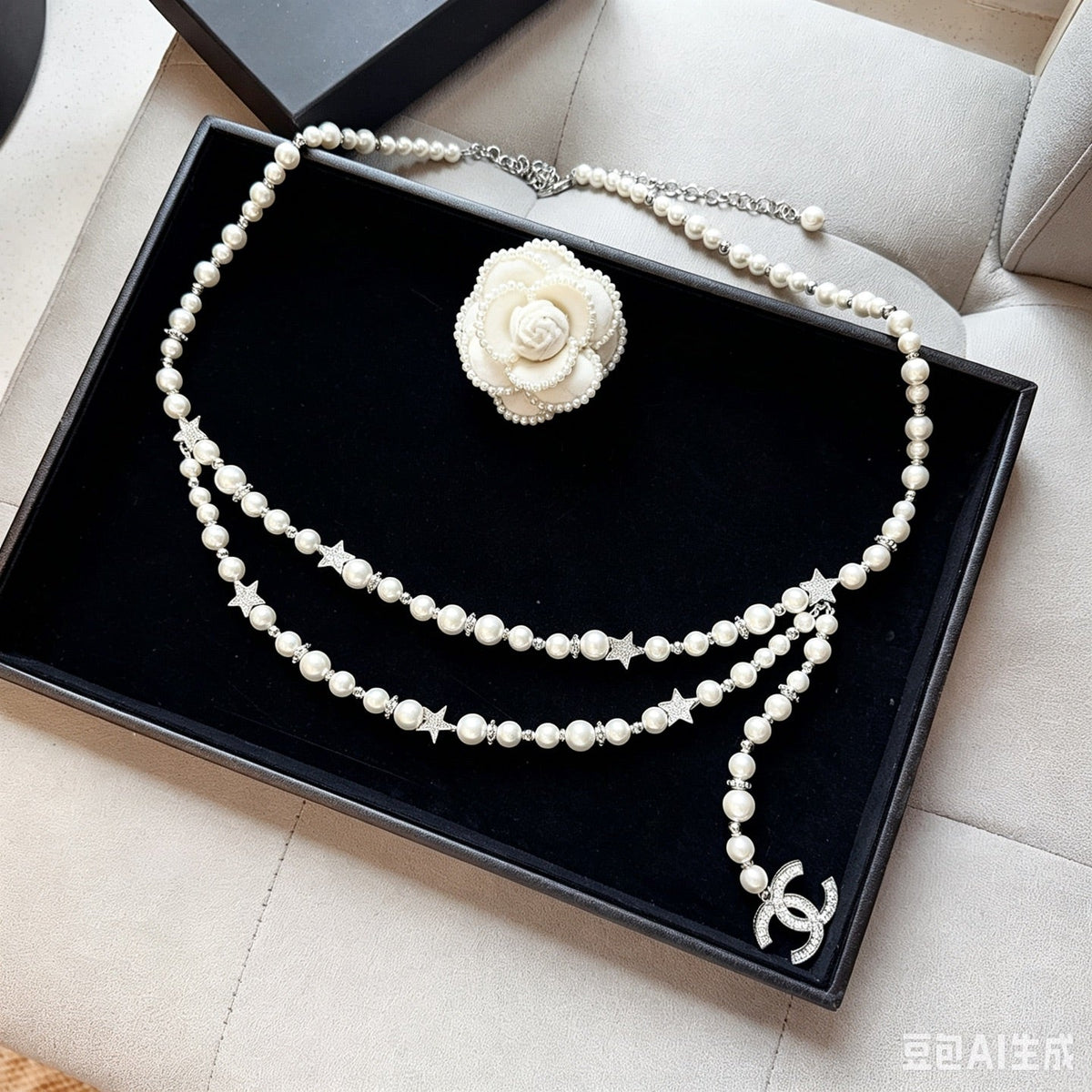 Chanel 2026 Pearl Star Charm Chain Belt 212351