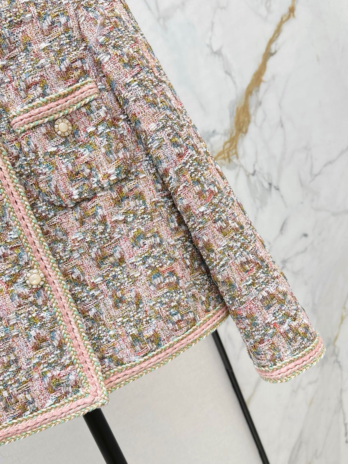 Chanel 2026 Self-Portrait Jacket Pink Tweed