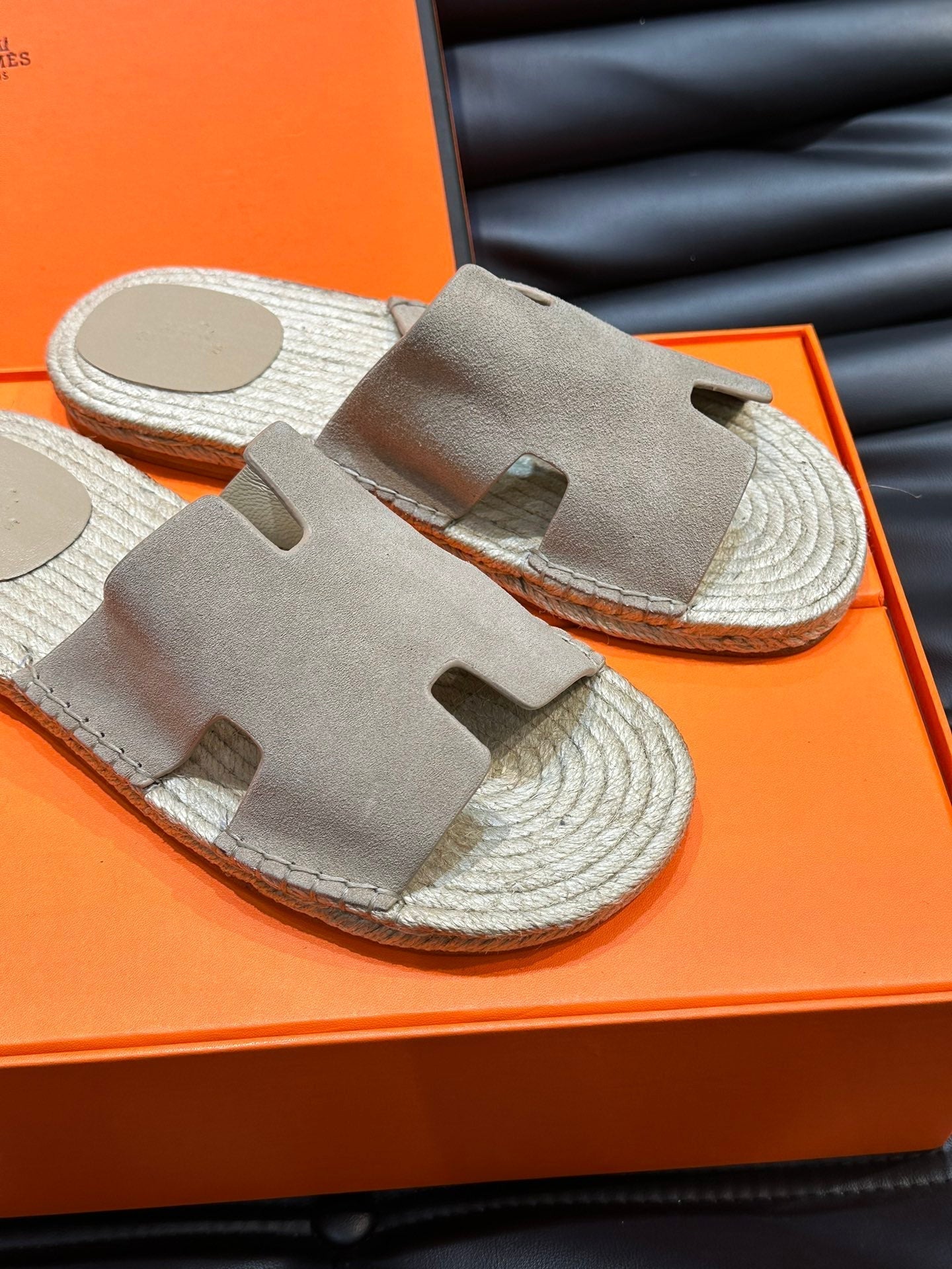 HM ANTIGUA ESPADRILLE SANDAL BEIGE SUEDE