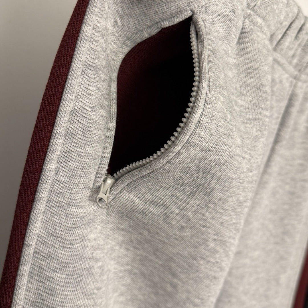 Prada 2025 Set Gray mix Burgundy Cotton