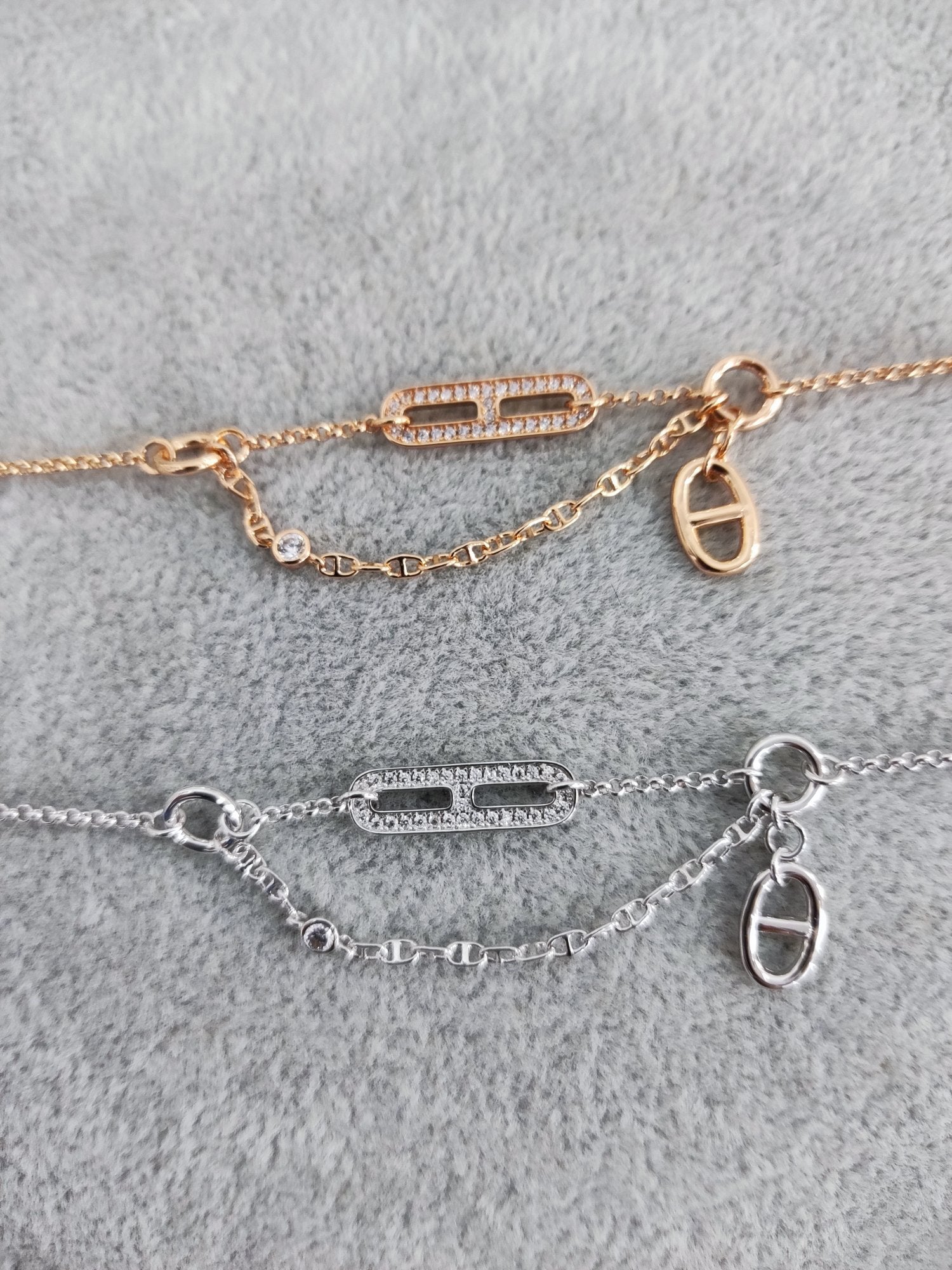 Hermes Farandole Pig Nose Full Diamond Bracelet