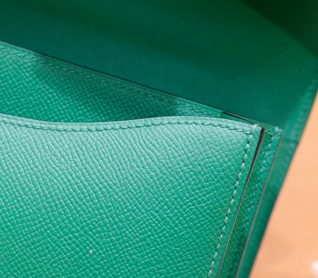 constance 24 dark green epsom leather gold hardware