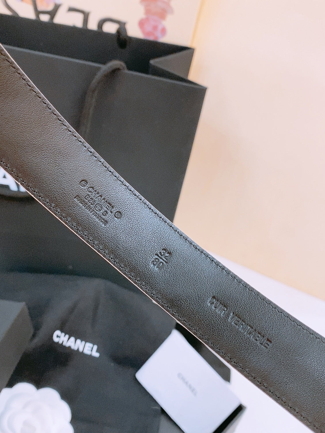 Chanel 2026 Quilted CC Buckle Belt 30mm Lambskin