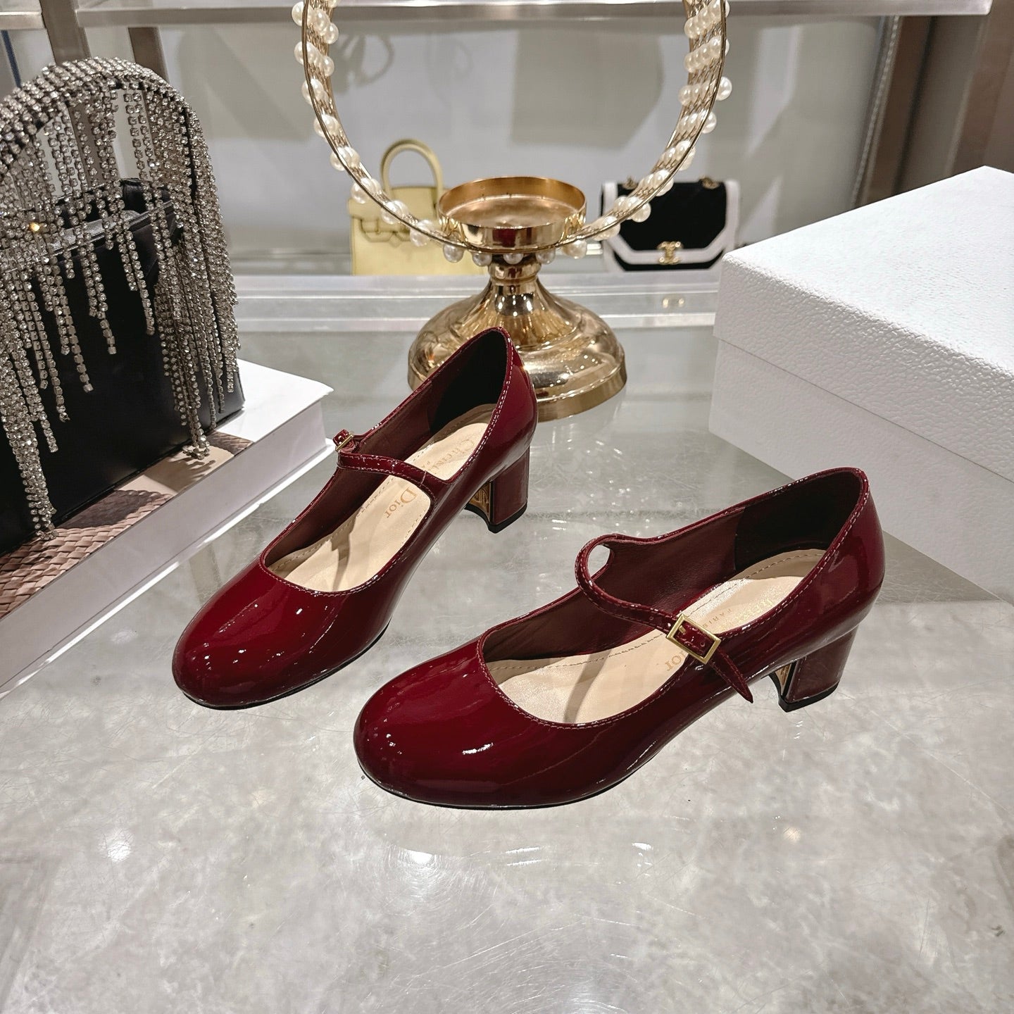 CD 26 Lolita High-Heeled 40 Red Patent Leather 592217