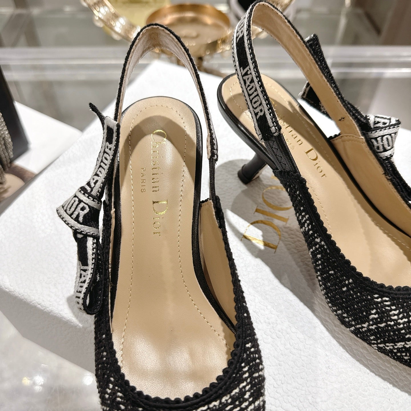 CD 26 Slingback 45mm Black Tweed 592237