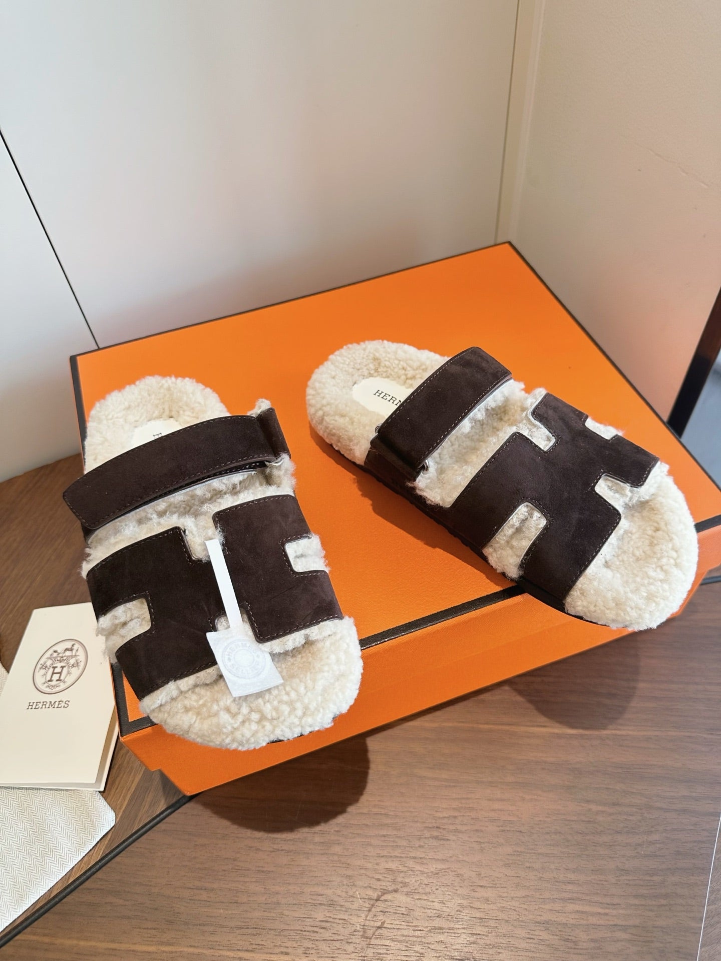 Hermes 2026 Chypre Sandal Suede Wool 976860