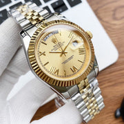 DAY-DATE 40 GOLD STEEL JUBILEE BRACELET
