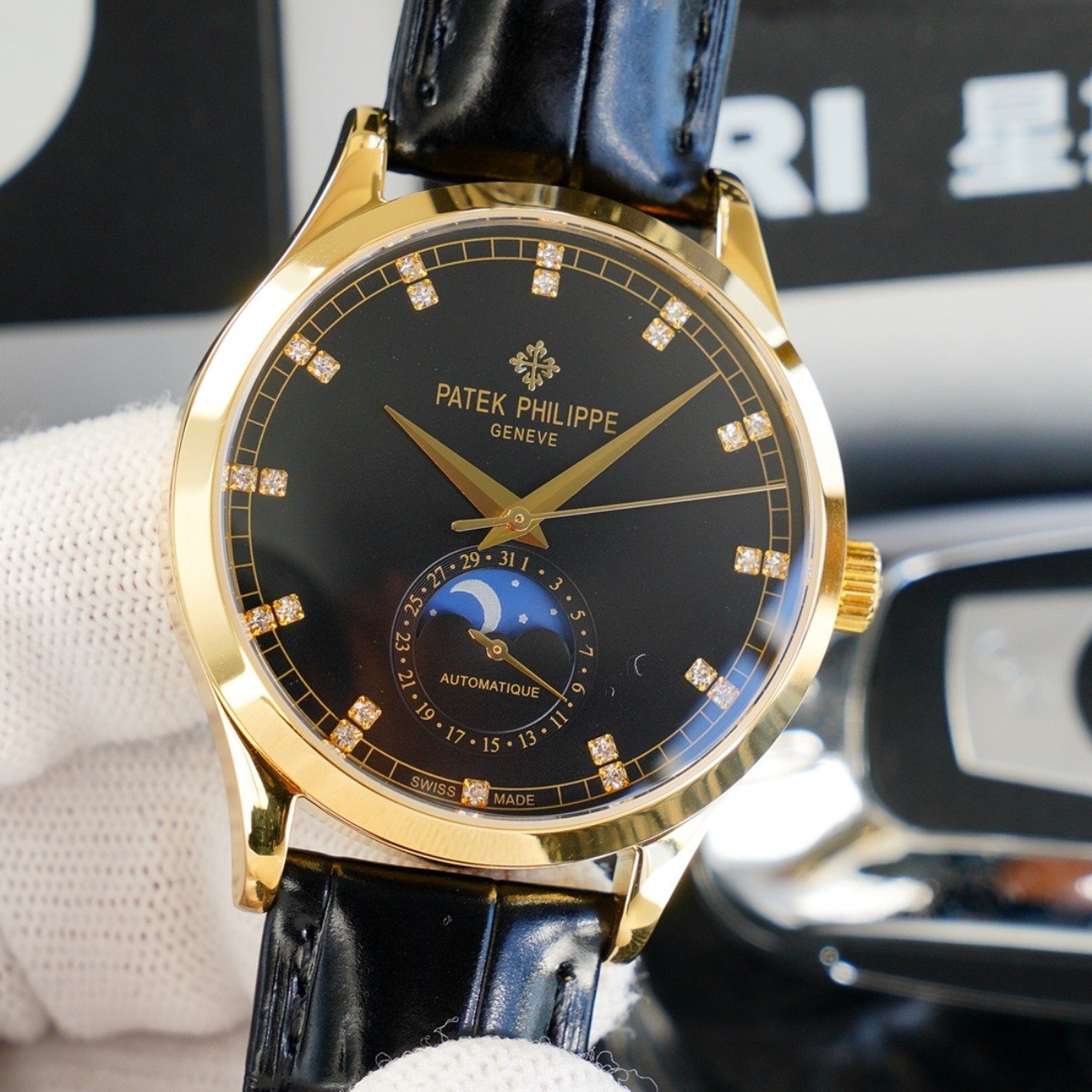 PATEK CALATRAVA MOONPHASE GOLD CASE