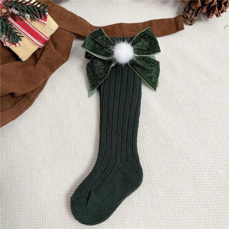 Christmas Bow Socks - My Fancy Dress Box