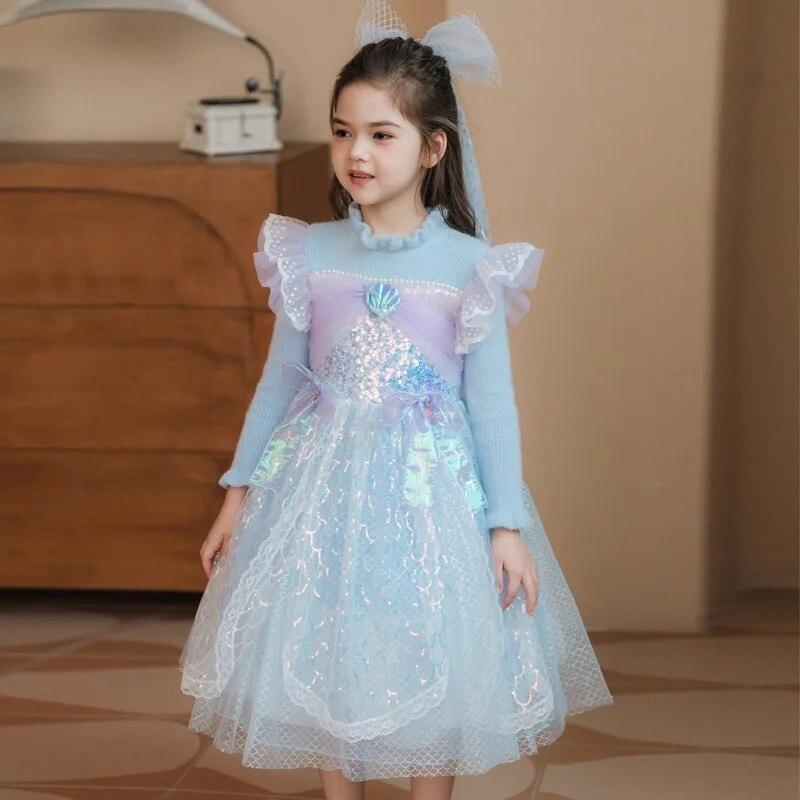 Coral Winter Dress - My Fancy Dress Box