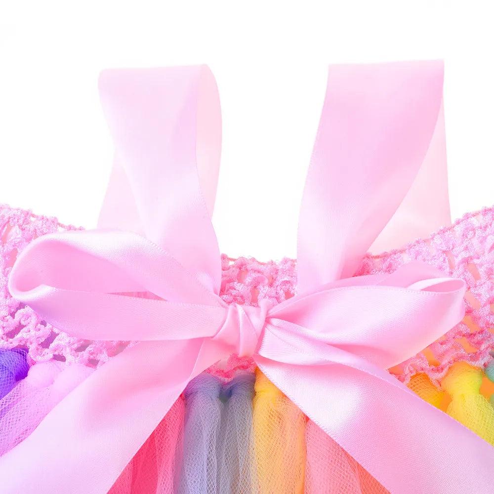 Pastel Rainbow Blossom Dress - My Fancy Dress Box