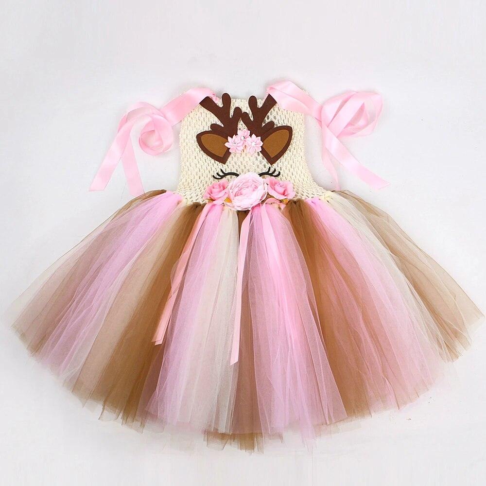 Pink Reindeer Dress - My Fancy Dress Box