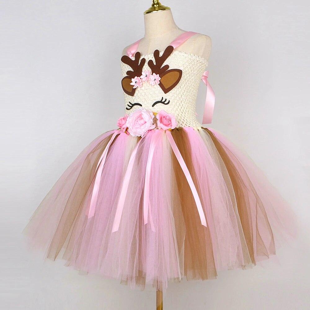 Pink Reindeer Dress - My Fancy Dress Box