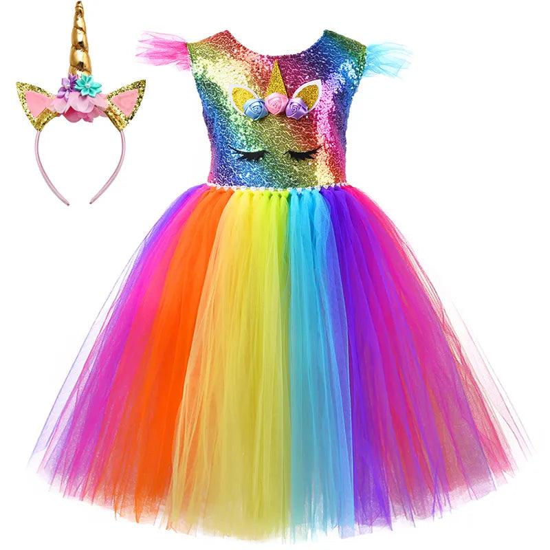 Rainbow Unicorn Dress - My Fancy Dress Box