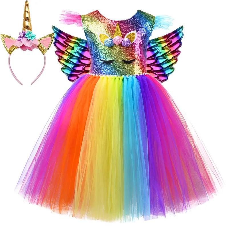 Rainbow Unicorn Dress - My Fancy Dress Box