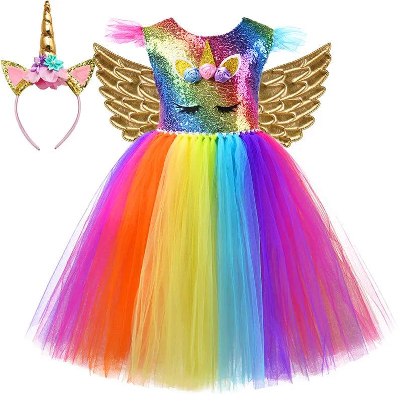 Rainbow Unicorn Dress - My Fancy Dress Box