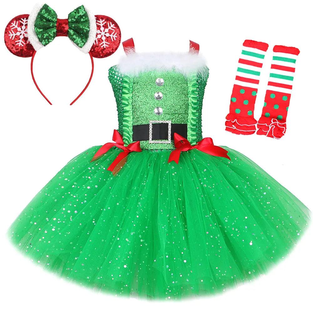 Santa Sparkle Dress - My Fancy Dress Box