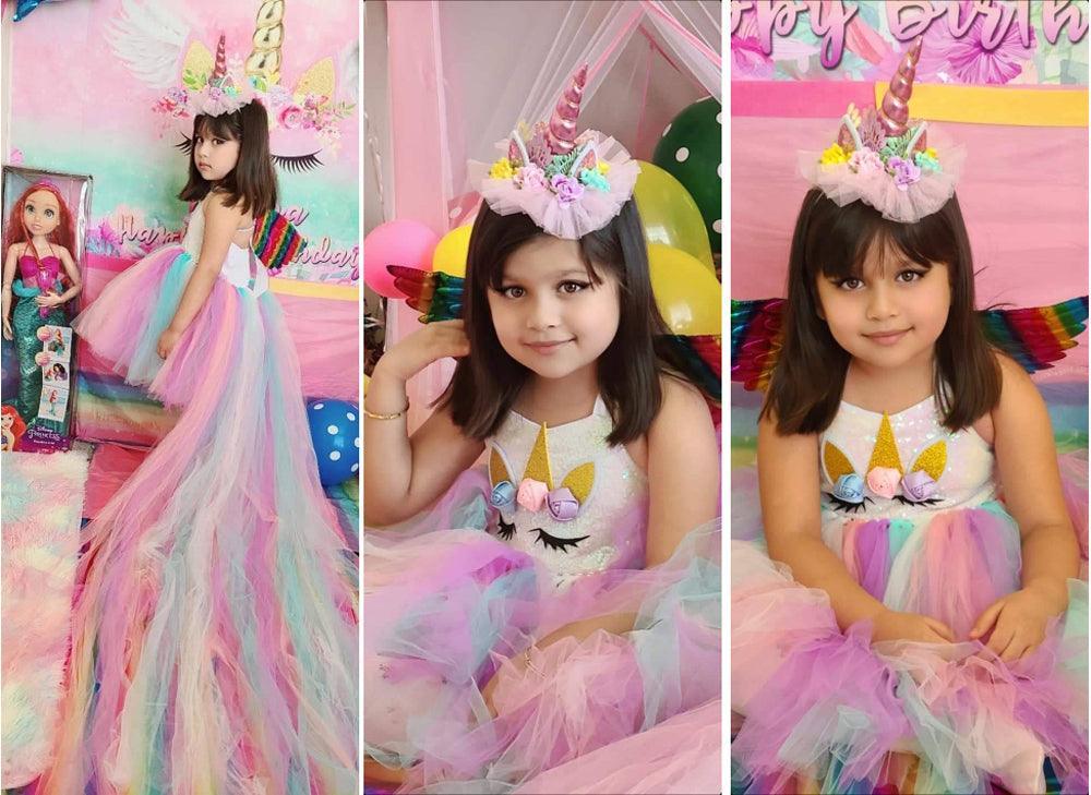 Unicorn Costume With Train - My Fancy Dress Box